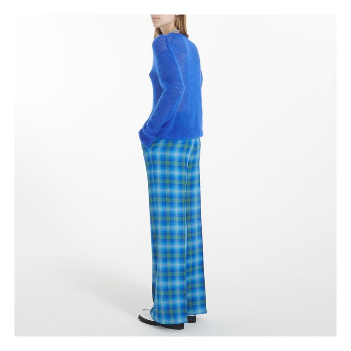 Mannish Tartan Wool Trousers Blau- Produktbild Nr. 3