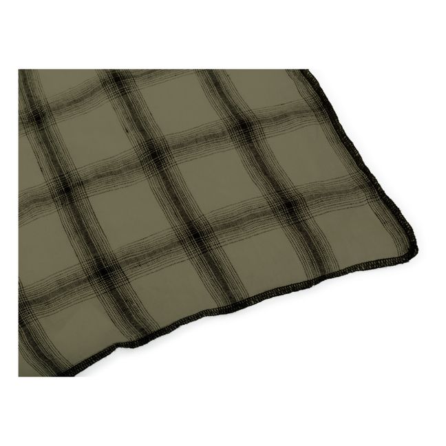 Bettbezug Highlands aus gewaschenem Leinen | Khaki