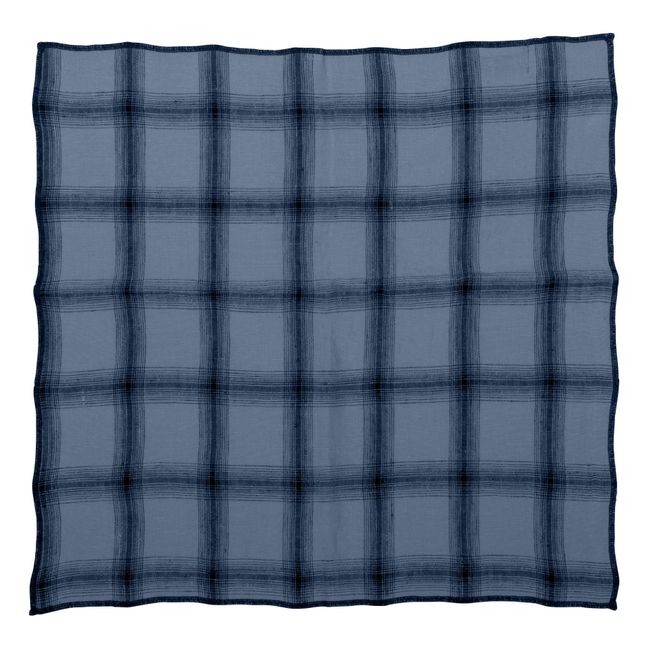 Highlands Washed Linen Napkins - Set of 4 | Midnight blue