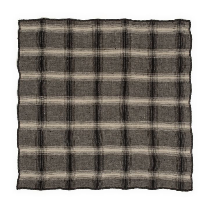 Highlands Washed Linen Napkins - Set of 4 | Dark grey- Product image n°1