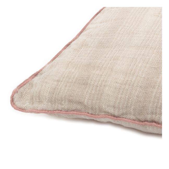 Coussin Inverness en lin gaufré | Beige