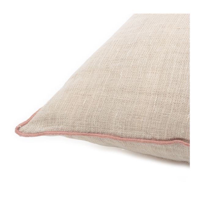 Coussin Inverness en lin gaufré | Beige
