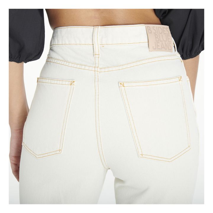 Hose mit hoher Taille Louis | Tile White- Produktbild Nr. 3