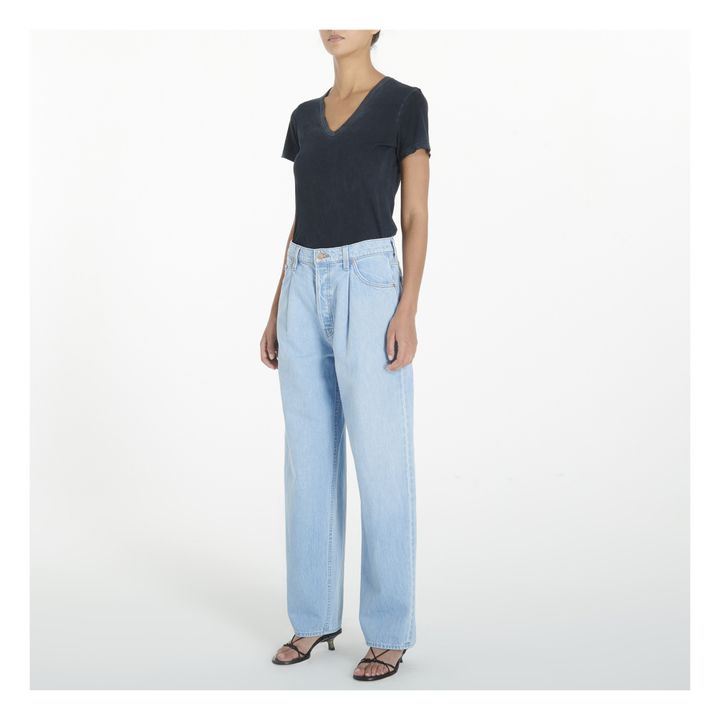 The Pleated Fun Dip Puddle Jeans Blue- Product image n°0