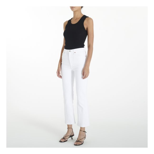 Jean 70S Crop Boot | White