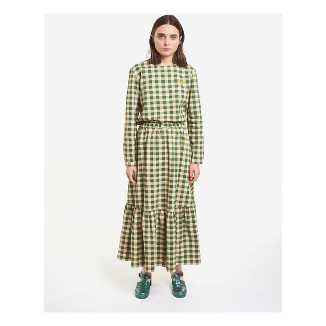 Checked Flannel Skirt - Women’s Collection - Verde