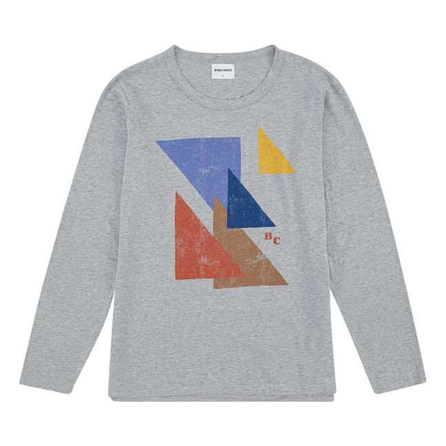Geometric T-shirt - Women’s Collection - Azul Gris