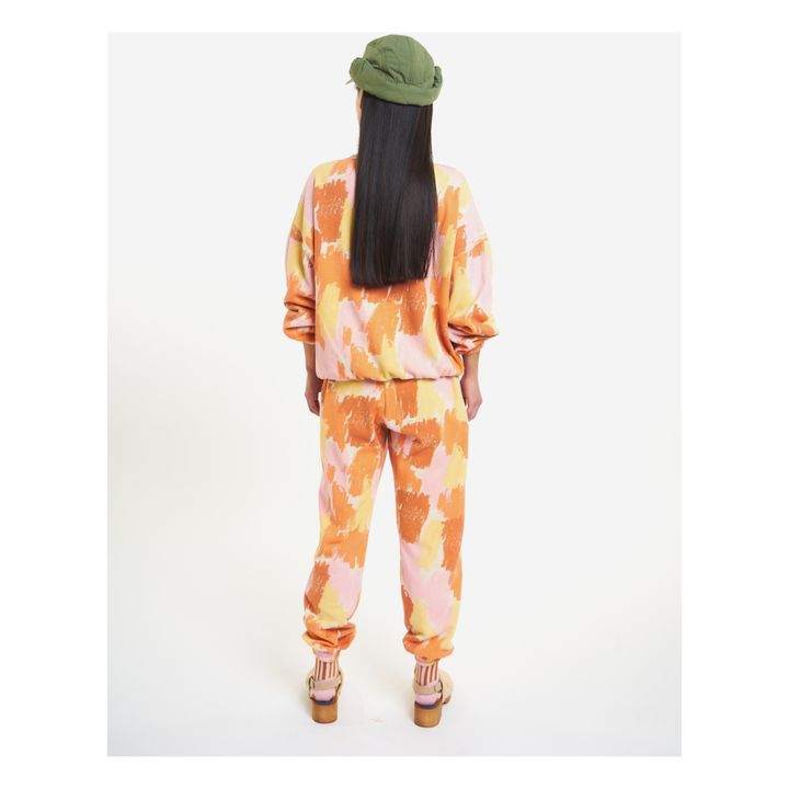 Organic Cotton Camouflage Oversize Sweatshirt - Women’s Collection - Orange- Product image n°2