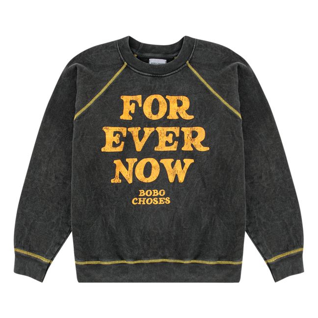Sweat Coton Bio Forever Now - Collection Femme - Gris anthracite