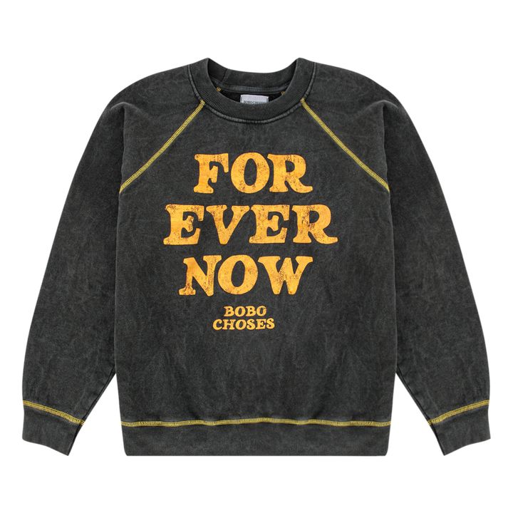 Forever Now Organic Cotton Sweatshirt - Women’s Collection - Charcoal grey- Product image n°0