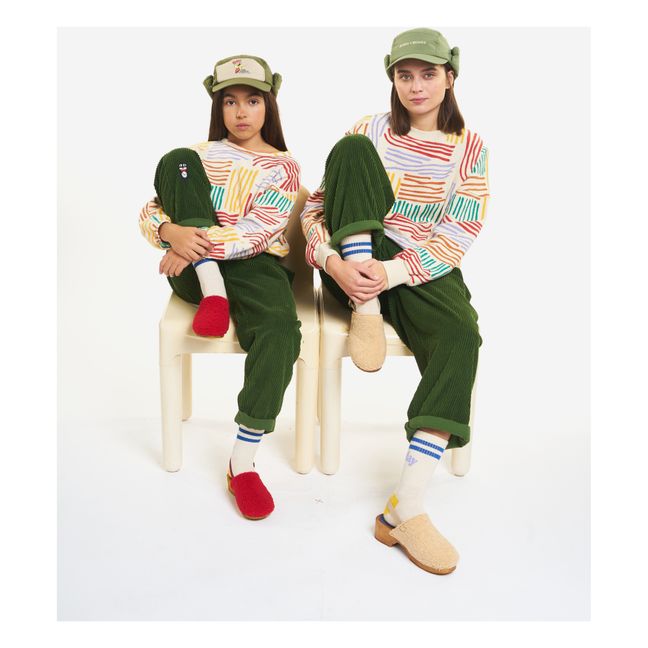 Organic Cotton Striped Oversize Sweatshirt - Women’s Collection - Seidenfarben