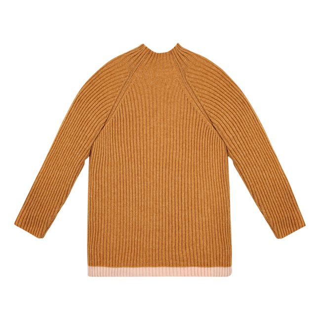 Ribbed Turtleneck Jumper - Women’s Collection - Ocre