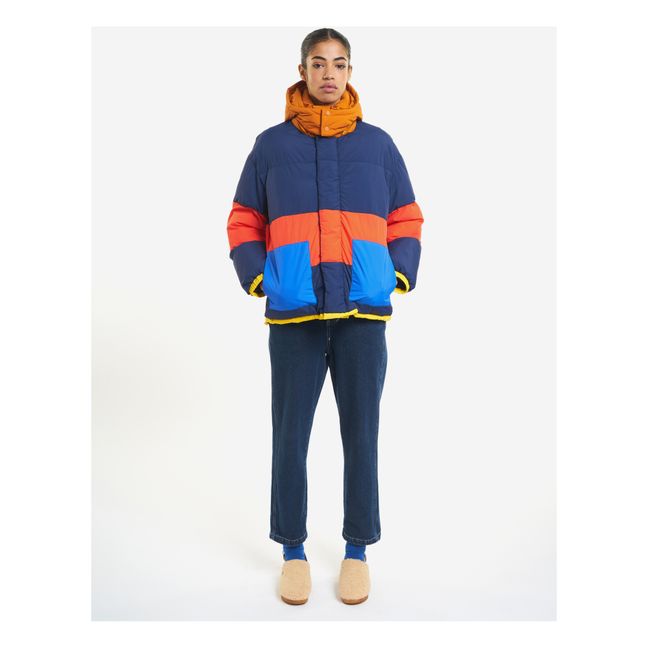 Recycled Polyester Colourblock Puffer Jacket - Women’s Collection - Azul