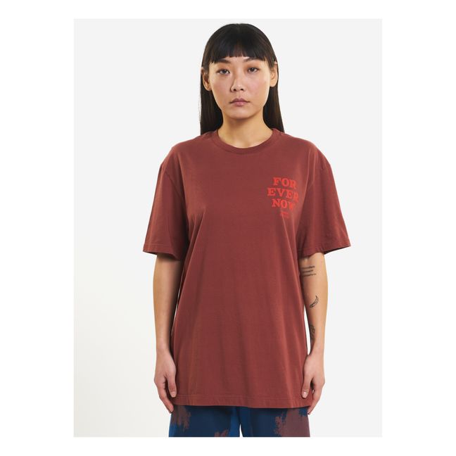 T-Shirt Coton Bio Forever Now - Collection Adulte - Rouille