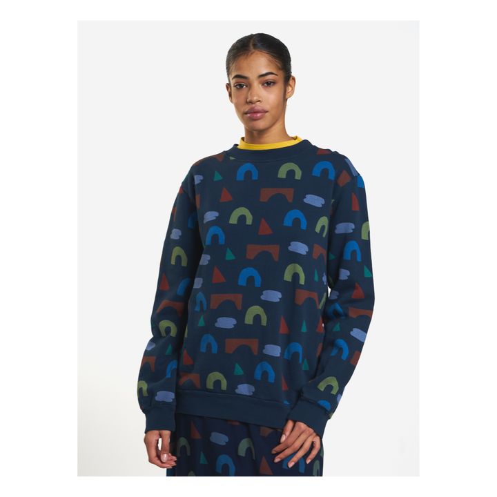 Playful Organic Cotton Sweatshirt - Adult Collection  | Azul Marino- Imagen del producto n°3
