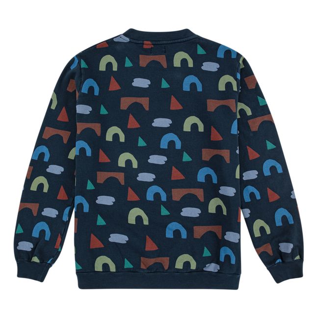 Playful Organic Cotton Sweatshirt - Adult Collection  | Navy blue