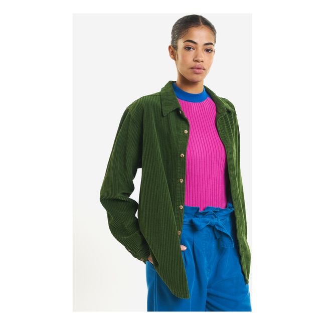 Corduroy Shirt - Adult Collection - Verde