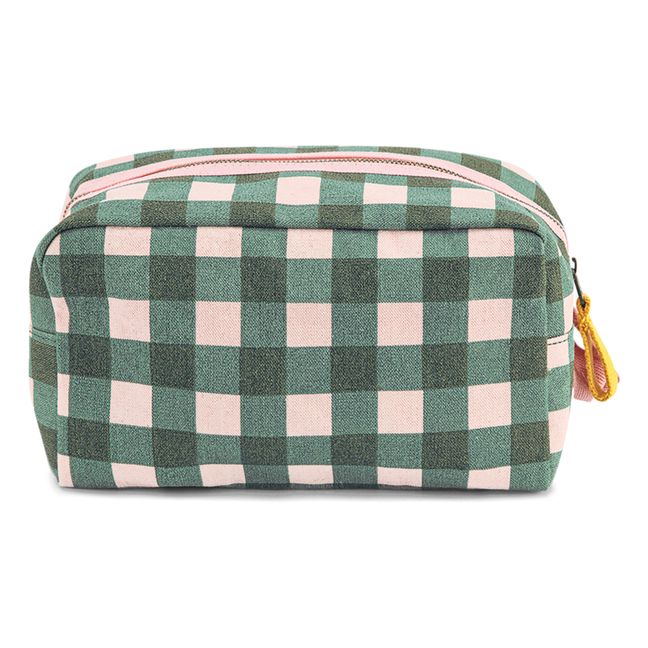 Checked Pouch - Adult Collection  | Verde