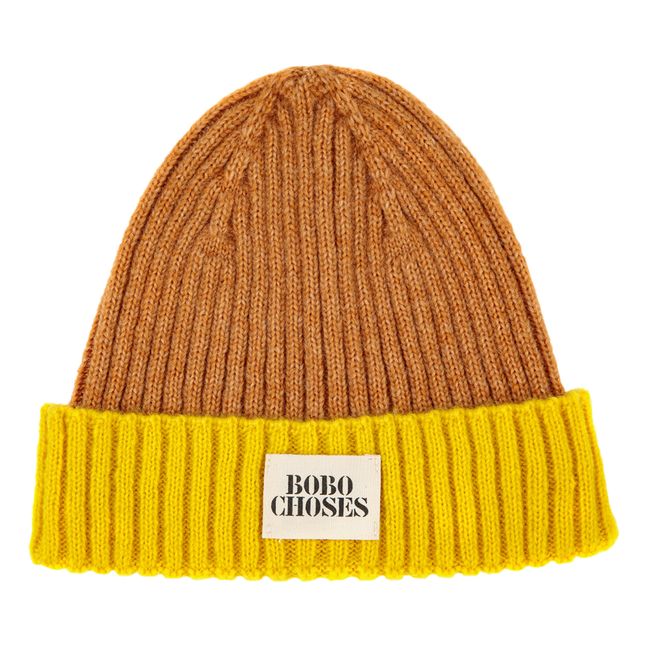 Two-Tone Beanie - Adult Collection  | Ochre