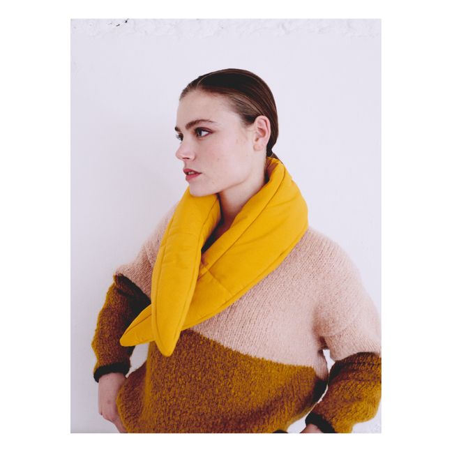 Recycled Polyester Quilted Scarf - Adult Collection  | Yellow