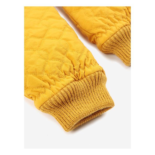 Recycled Polyester Quilted Mittens - Adult Collection - Yellow