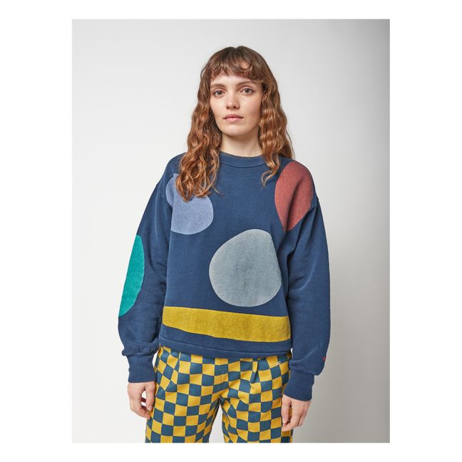 Fun Capsule Organic Cotton Sweatshirt - Women’s Collection  | Blu