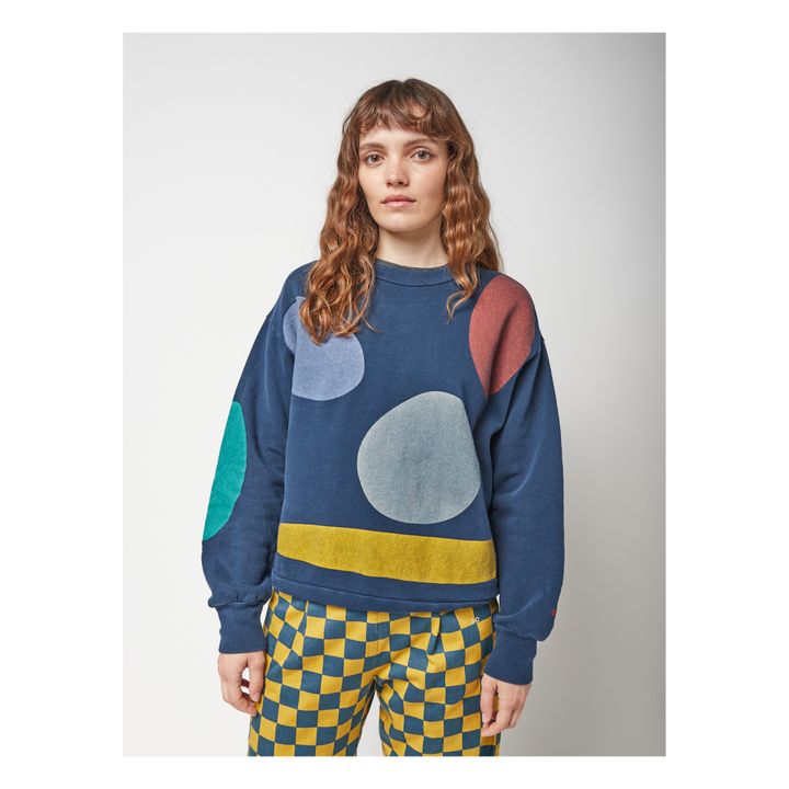 Fun Capsule Organic Cotton Sweatshirt - Women’s Collection  | Blau- Produktbild Nr. 1