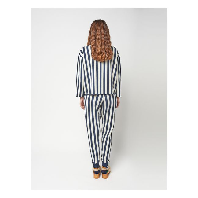Fun Capsule Striped Knit Trousers - Women’s Collection  | Blue