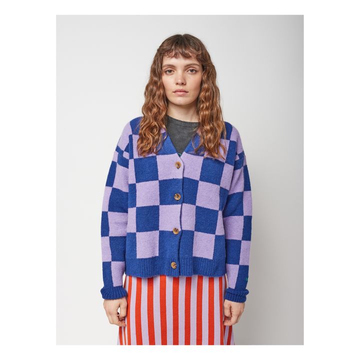 Bonjour - Cardigan à Carreaux - Bleu