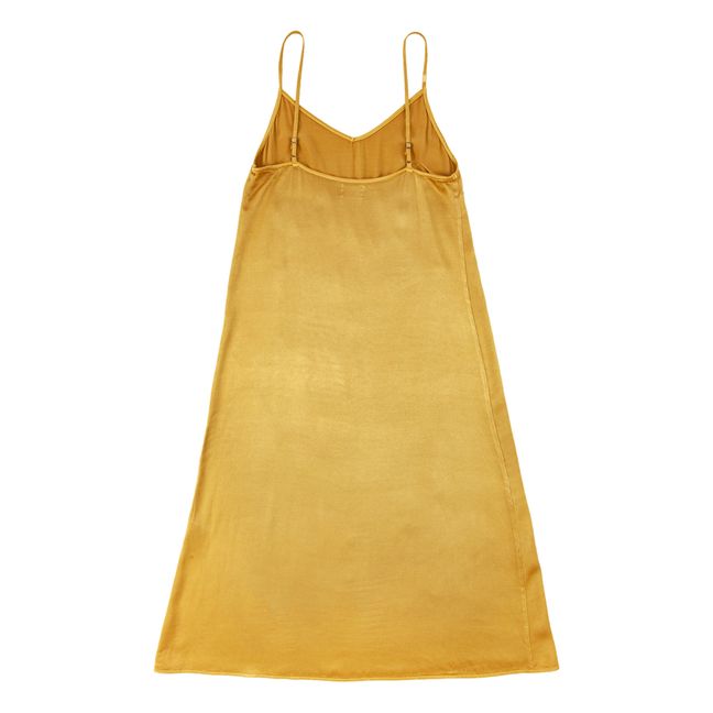 Fun Capsule Satin Dress - Women’s Collection  | Yellow