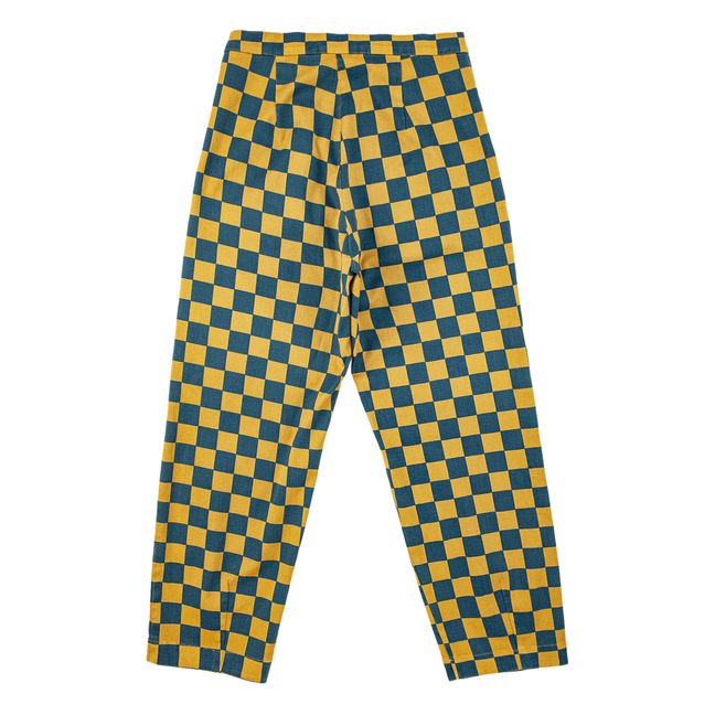 Fun Capsule Checked Trousers - Women’s Collection  | Gelb