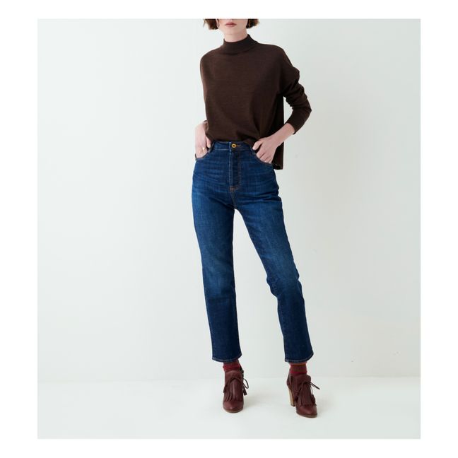 Pull Fin Massa Mérinos | Marron