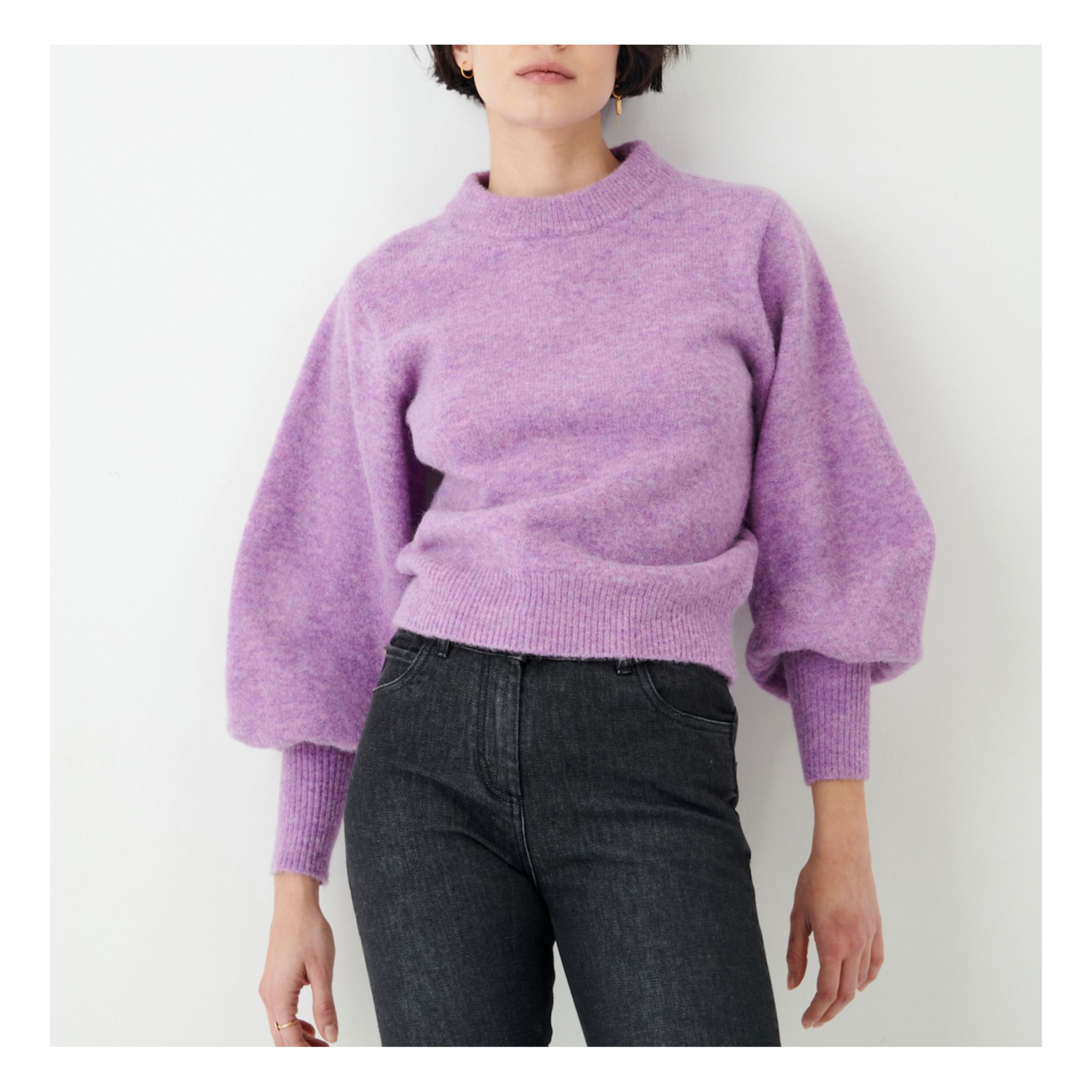 Sessùn - Pablito Wool and Alpaca Jumper - Lilac | Smallable