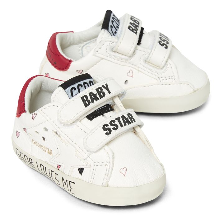 Baby School Velcro Sneakers Red- Product image n°1