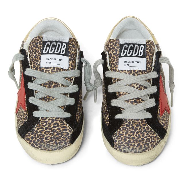 Super-Star Leopard Print Sneakers Braun