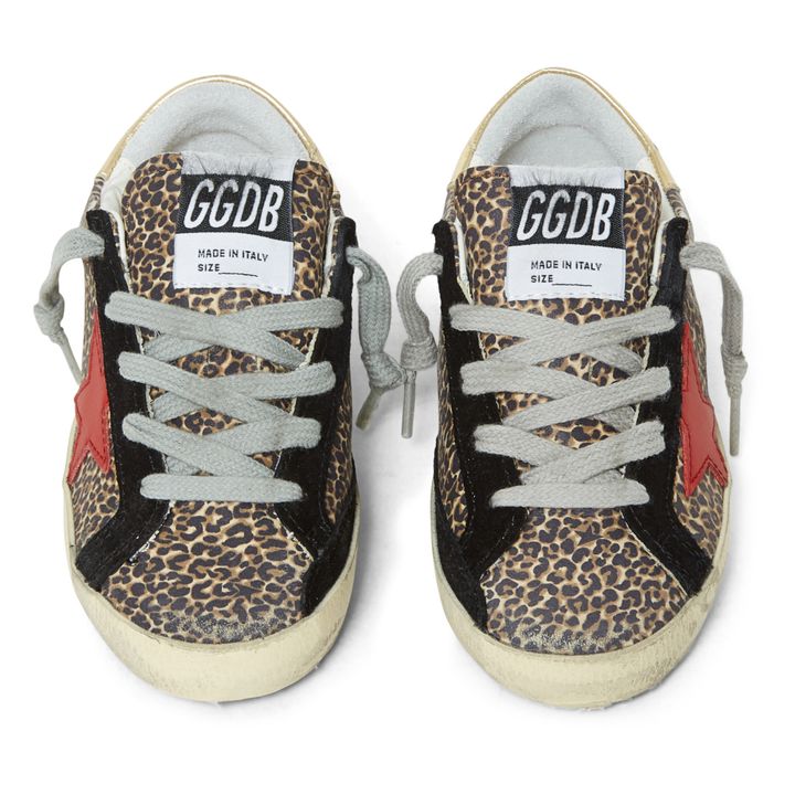 Super-Star Leopard Print Sneakers Brown- Product image n°3