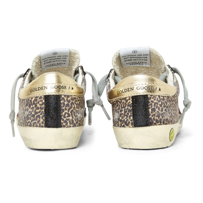 Super-Star Leopard Print Sneakers Brown