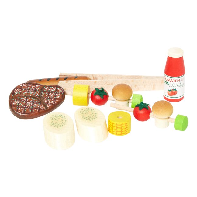 Wooden Barbecue Toy Set - 14 Pieces