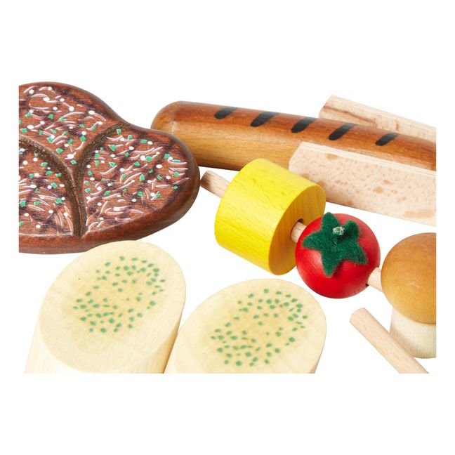 Wooden Barbecue Toy Set - 14 Pieces