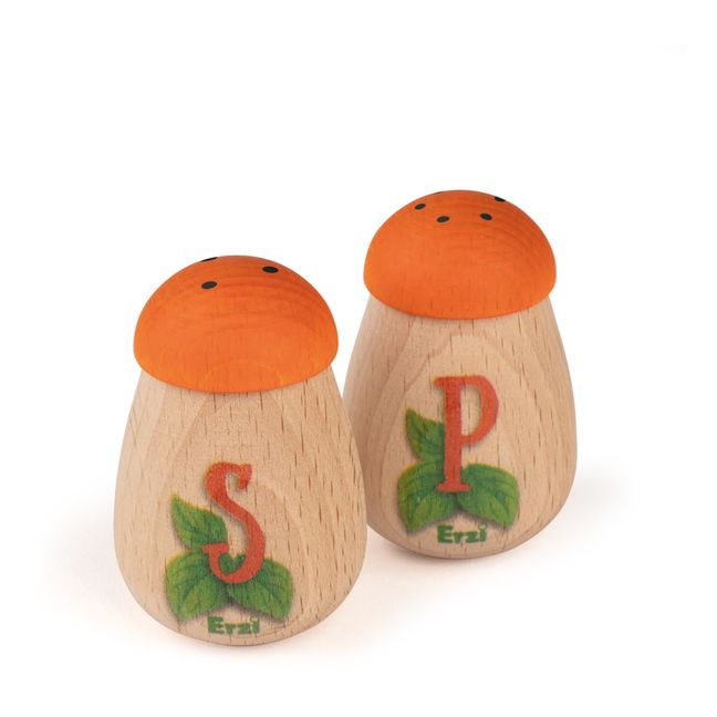 Wooden Toy Salt & Pepper Shakers