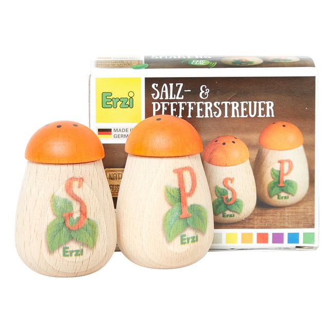 Salière et poivrier à jouer en bois