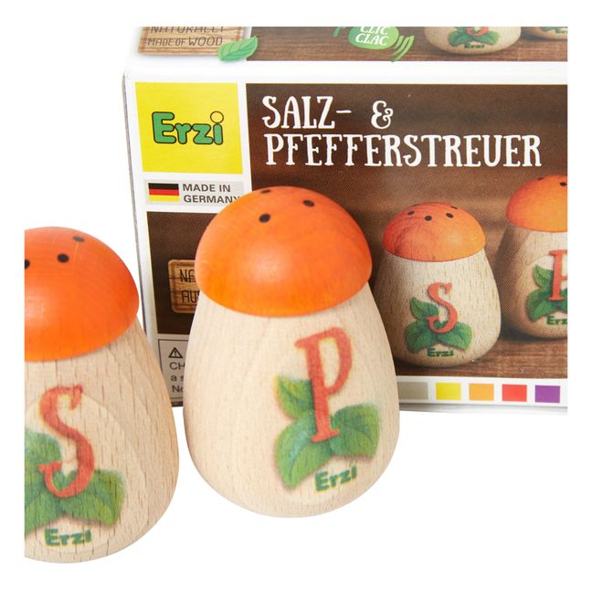Salière et poivrier à jouer en bois