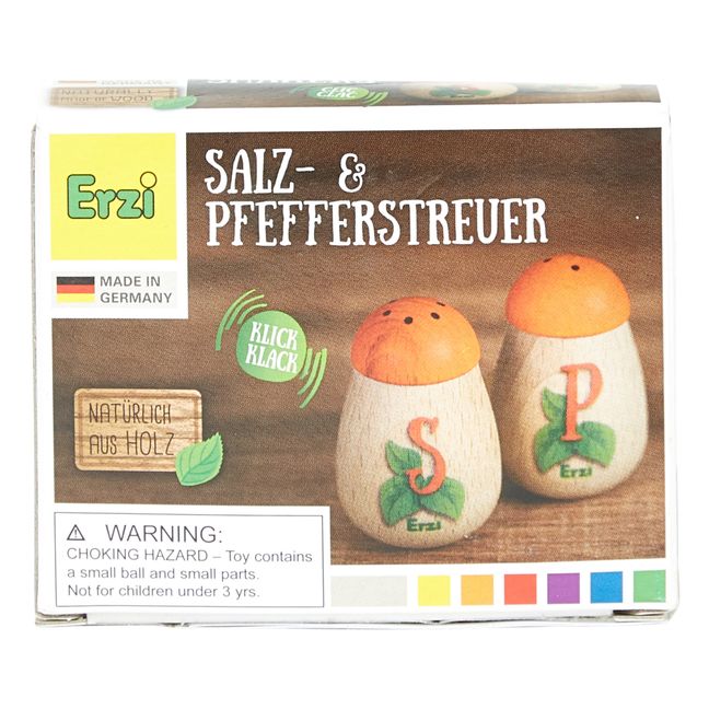 Wooden Toy Salt & Pepper Shakers
