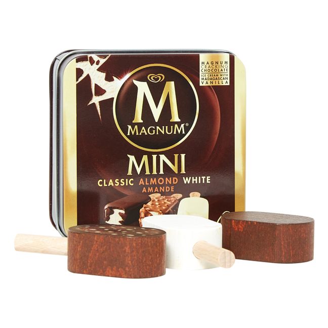 Schachtel mit 3 Magnum Mini-Eis