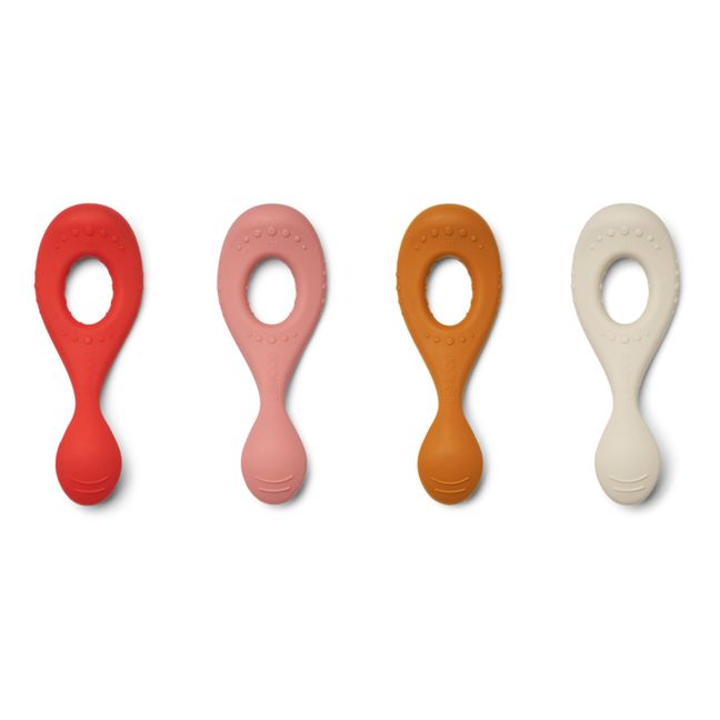 Liva Silicone Spoons - Set of 4 Red