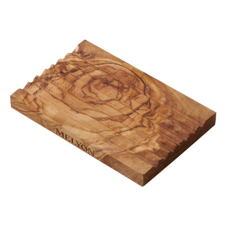 Jabonera de madera de olivo natural Olea- Imagen del producto n°0