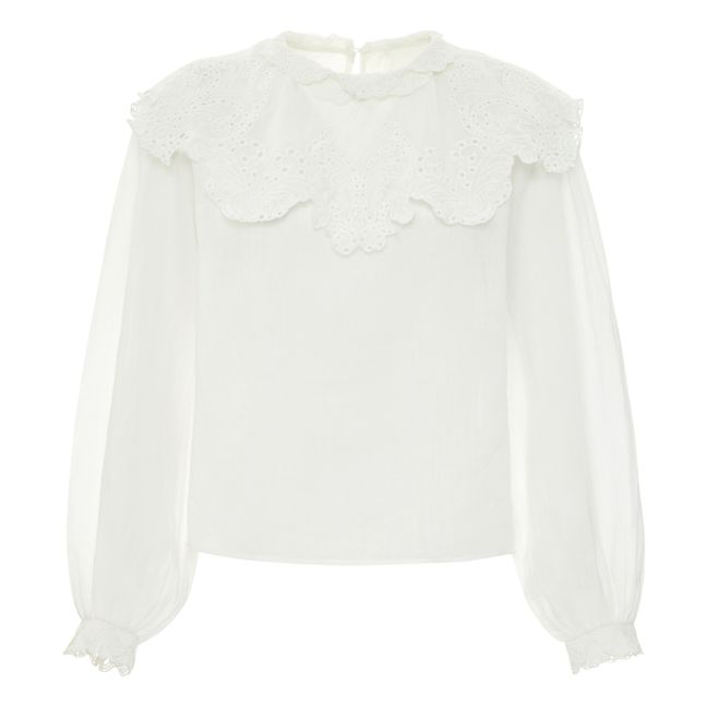 Camicetta Noelle con pizzo | Bianco