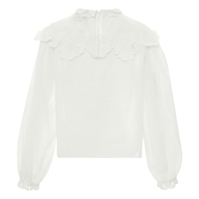 Camicetta Noelle con pizzo | Bianco