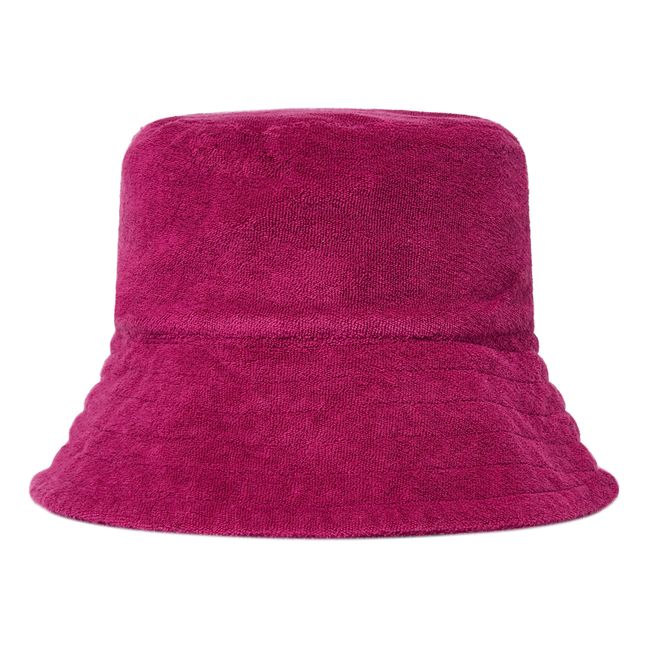 Organic Cotton Terry Cloth Bucket Hat Fuchsie