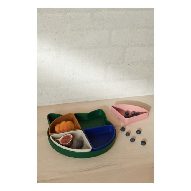 Arne Silicone Compartment Plate | Green